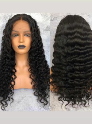 Deep wave wig frontal 22 pouces
